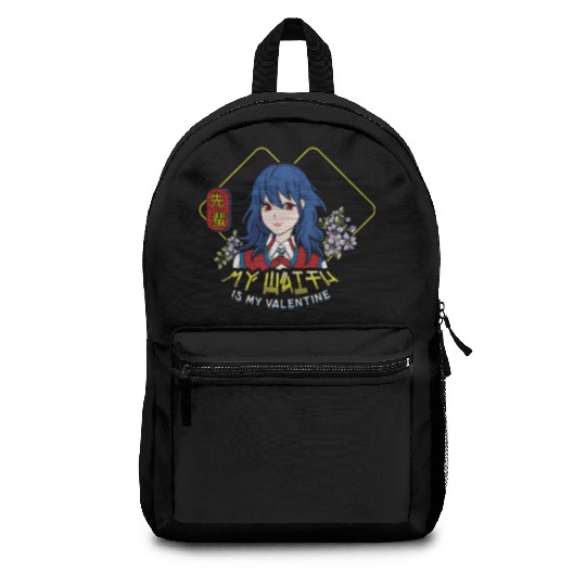 My Waifu Anime Valentines Hearts Day Valentines Backpacks