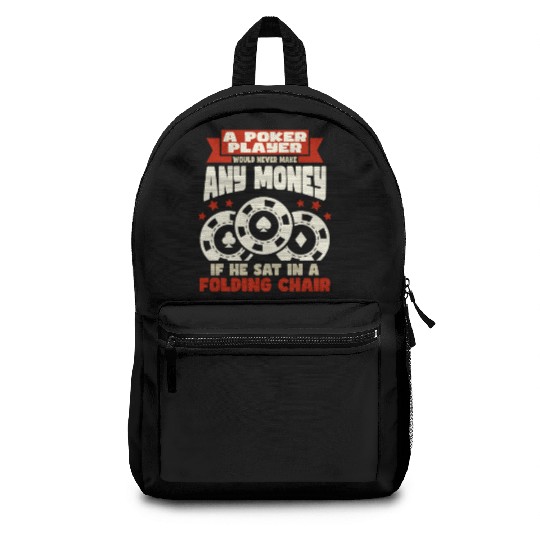 Poker Casino Poker Player Gambling Roulette Gift Backpacks