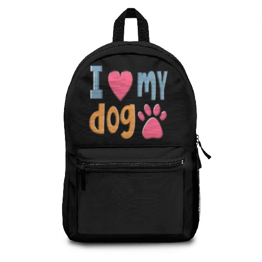 I love my dog Backpacks