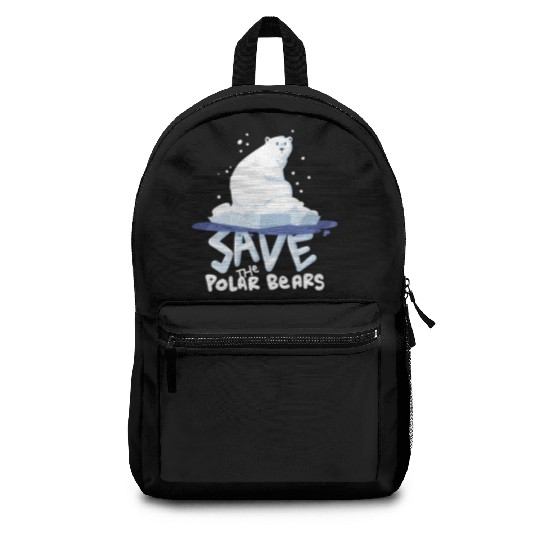 Save The Polar Bears Save Animals Backpacks