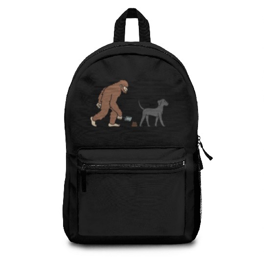 Bigfoot Sasquatch Poop Great Dane Backpacks