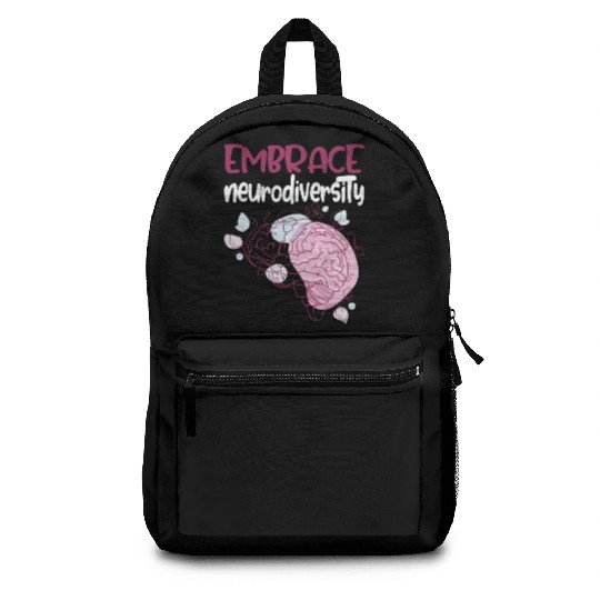embrace neurodiversity - Embrace ADHD Autism ASD. Backpacks