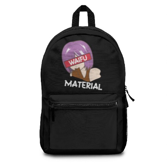 Anime Waifu Material Manga Eyes Japanese Backpacks