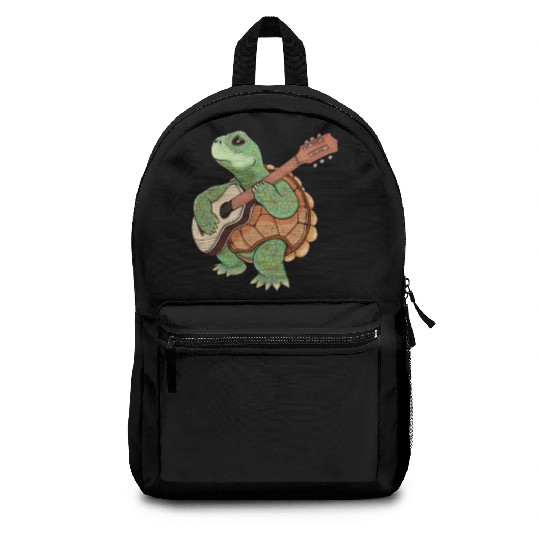 A turtle and a guitar Backpacks