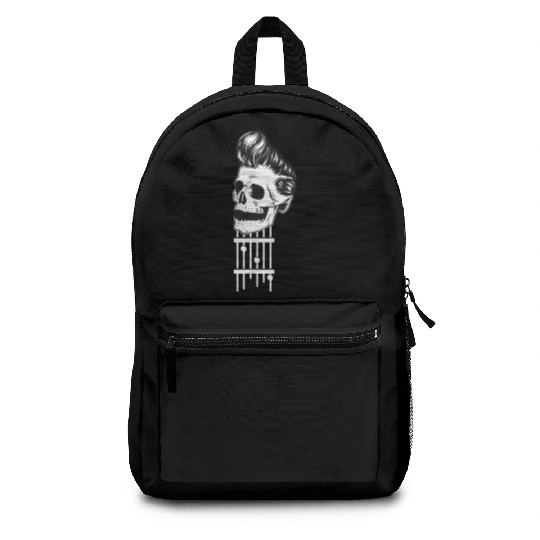 Rock N Roll Skeleton Head -Sweet Rock On Guitar Backpacks
