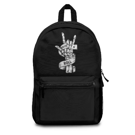 Rock & Roll Skeleton Guitar Music Lover Rockstar Backpacks