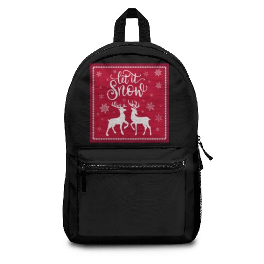 Let it snow with beautiful deer Backpacks