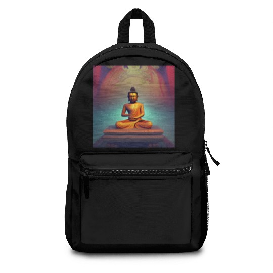 Buddha statue portrait Backpacks