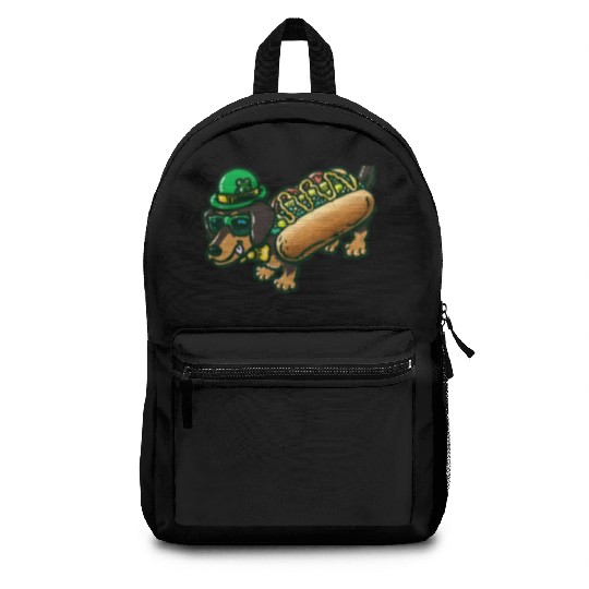 St Patrick's Day Chicago Dog Backpacks