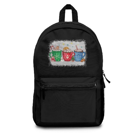 Christmas Hot Chocolate Peppermint Mocha Backpacks