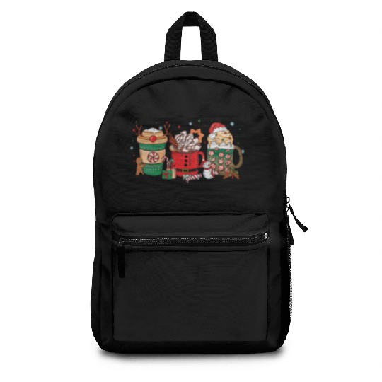 Christmas Hot Chocolate Cup Backpacks