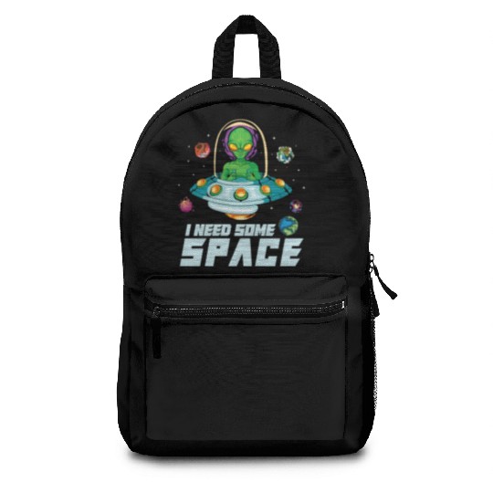 Alien Extraterrestrial Area 51 UFO Space Geek Gift Backpacks