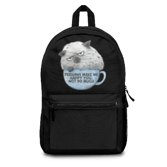 Persian Cat Persians Make Me happy! You Not Much Backpacks