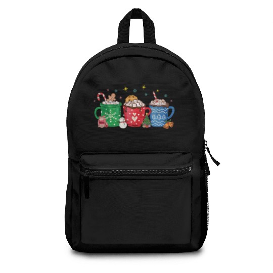 Christmas Hot Chocolate Cup Backpacks