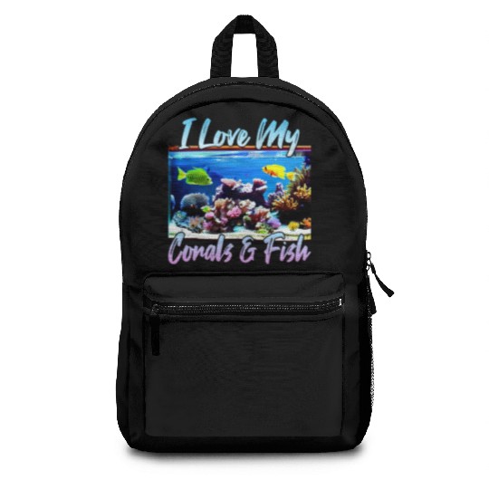 Saltwater aquarium coral fish Backpacks