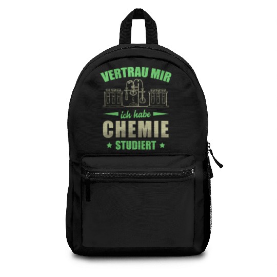 Chemistry Chemikant Chemical Laboratory Assistant Backpacks
