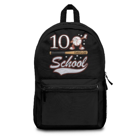100 Days Of School Sports Game Baseball Player Backpacks