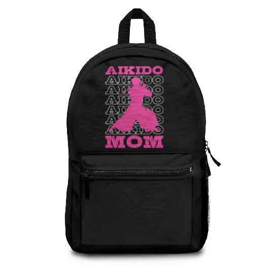 Aikido Mom Japan Taekwondo Karate Martial Arts Backpacks