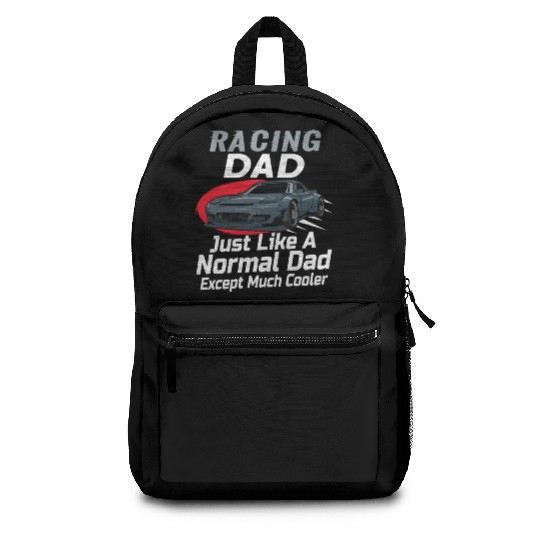 Race Car Dirt Track Racing Funny Racer Race Car Backpacks