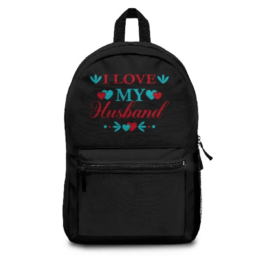 I love my husband Backpacks