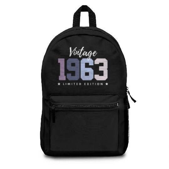 60 Years Vintage 1963 Retro 60th Birthday Backpacks