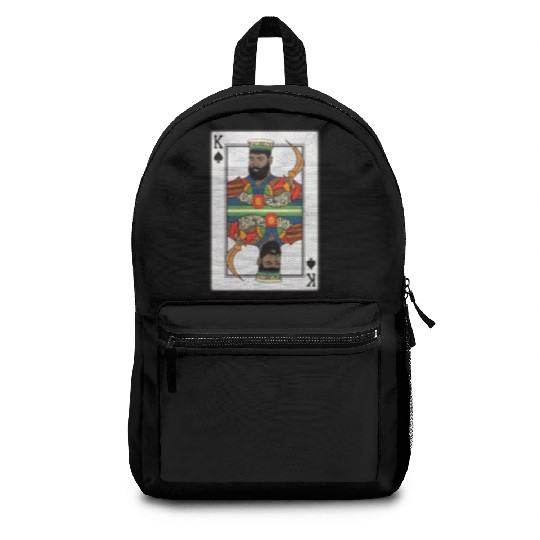 King Spades African American Card Halloween Backpacks