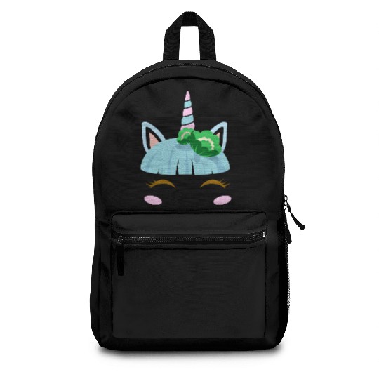 Green Shamrocks Irish Cute Unicorn Girls St Patric Backpacks