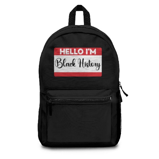 Hello I Am Black History. Black History Month 2023 Backpacks