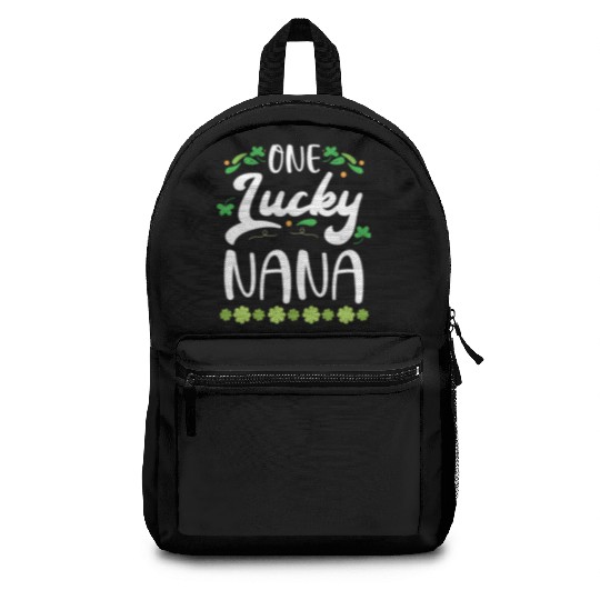 One Lucky Nana Grandma Granny St. Patricks Day Backpacks