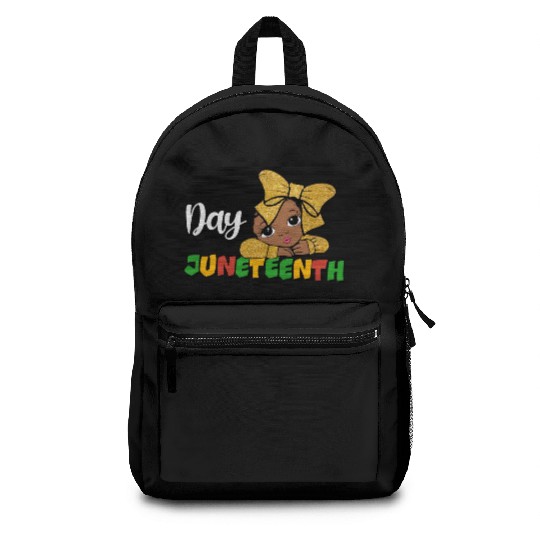 Juneteenth Day Celebration Afro Girl Backpacks