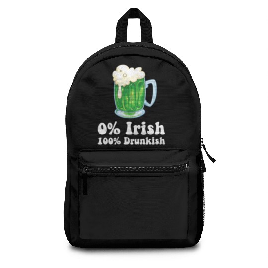 0 Irish Funny St Patricks Day Day Drinking Bar Backpacks