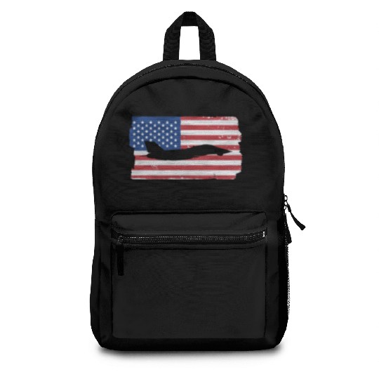 F-14 Tomcat Fighter Jet American Flag F14 Tomcat Backpacks