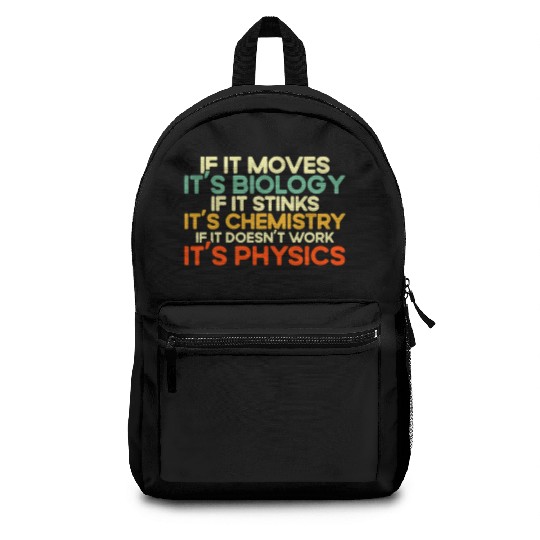 Chemistry Gift Scientists Chemist Backpacks