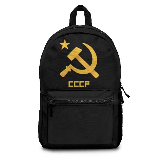 USSR Soviet Union Russia Hammer Sickel USSR Flag C Backpacks