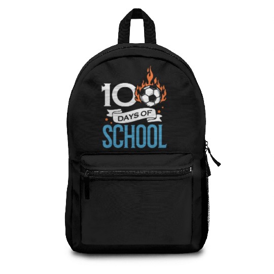 100 Days Of School Soccer Football Athletic Backpacks