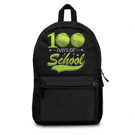 100 Days Of School Tennis Sports Game Athletic Backpacks