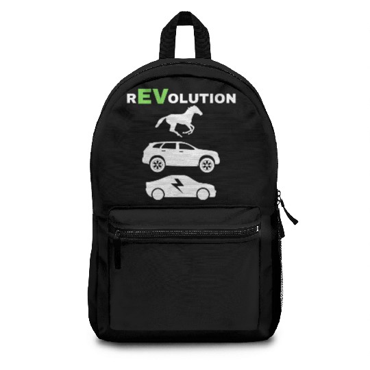 EV rEVolution with GREEN EV Text Horse SUV EV VERT Backpacks