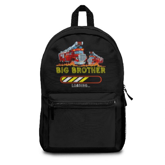 Big brother fire truck fireman 2023 Backpacks