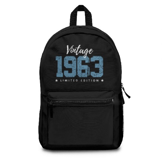 60 Years Vintage 1963 Retro 60th Birthday Backpacks