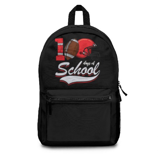100 Days Of School Rugby Football Sports Athletic Backpacks
