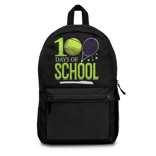 100 Days Of School Tennis Sports Game Athletic Backpacks