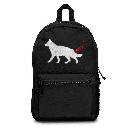 Valentines Day German Shepherd Owner Heart Dog Far Backpacks