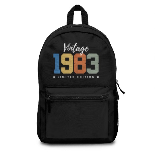 40 Years Vintage 1983 Retro 40th Birthday Backpacks