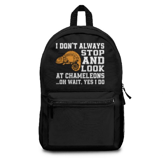 Funny Chameleon Lover Saying Backpacks