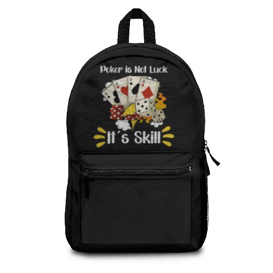 Poker Casino Poker Player Gambling Roulette Gift Backpacks