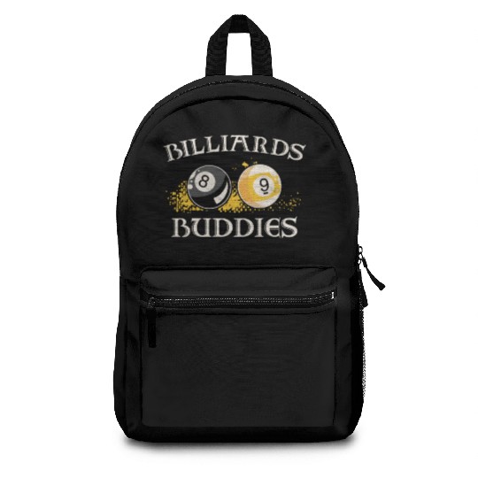 Billiards Pool Player Ball Friends Backpacks