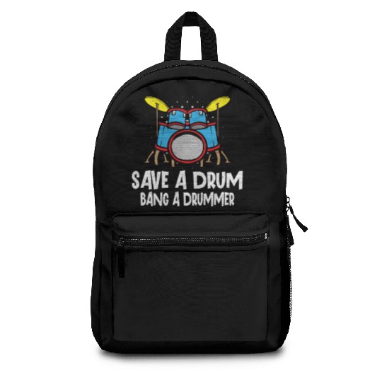 Drummer Drums Music Drum Set Drumming Backpacks