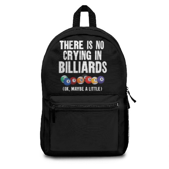 Billiards Pool Player Ball There Backpacks