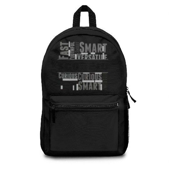 Scorpio Zodiac Star Sign Word Cloud Square Monochr Backpacks