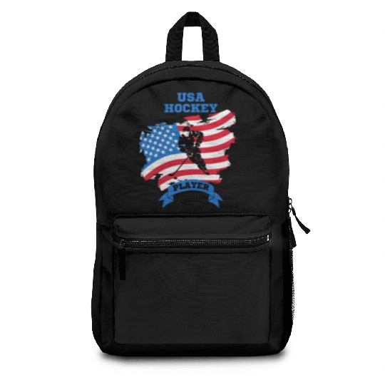 USA hockey player Backpacks